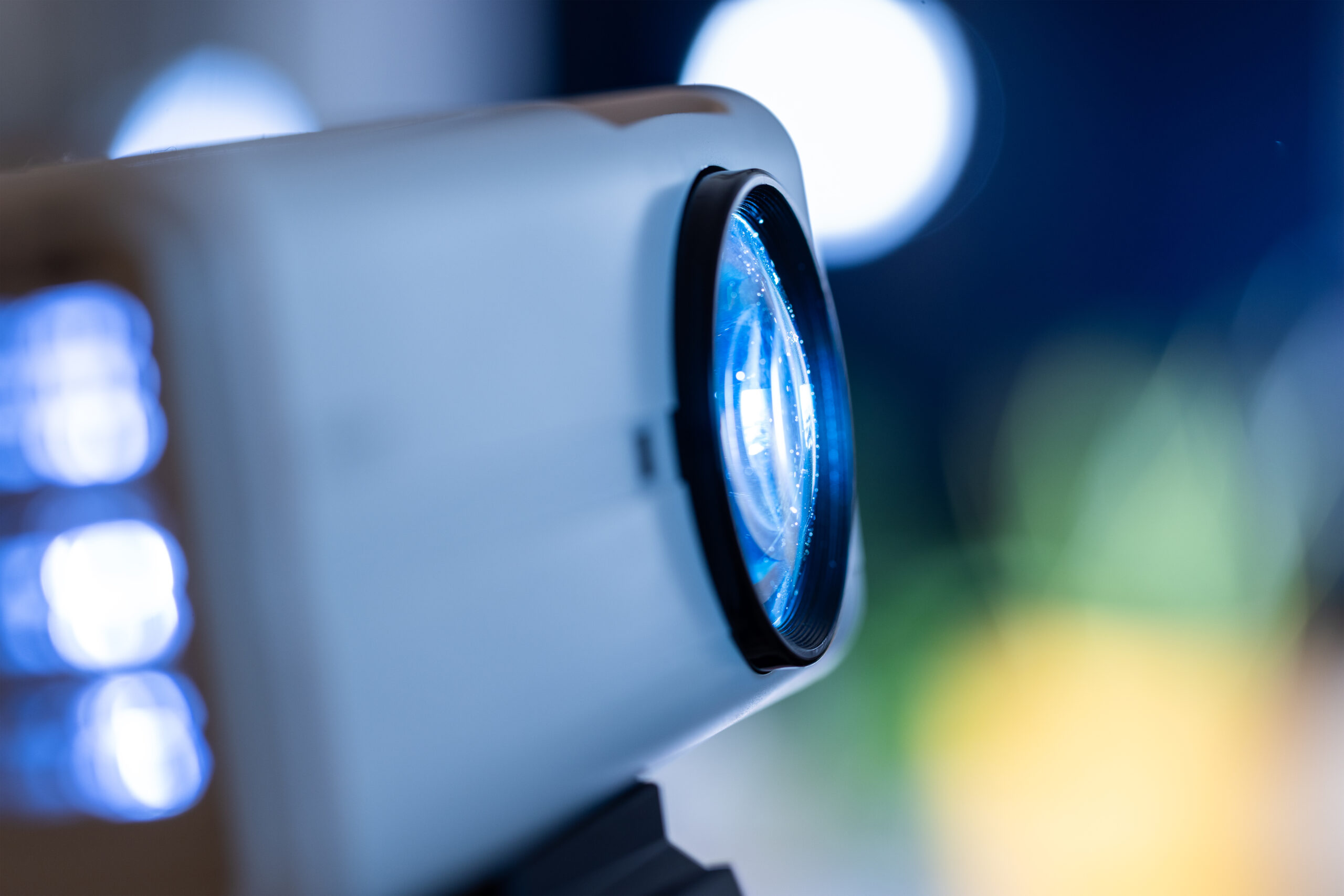 gros plan d'un vidéoprojecteur